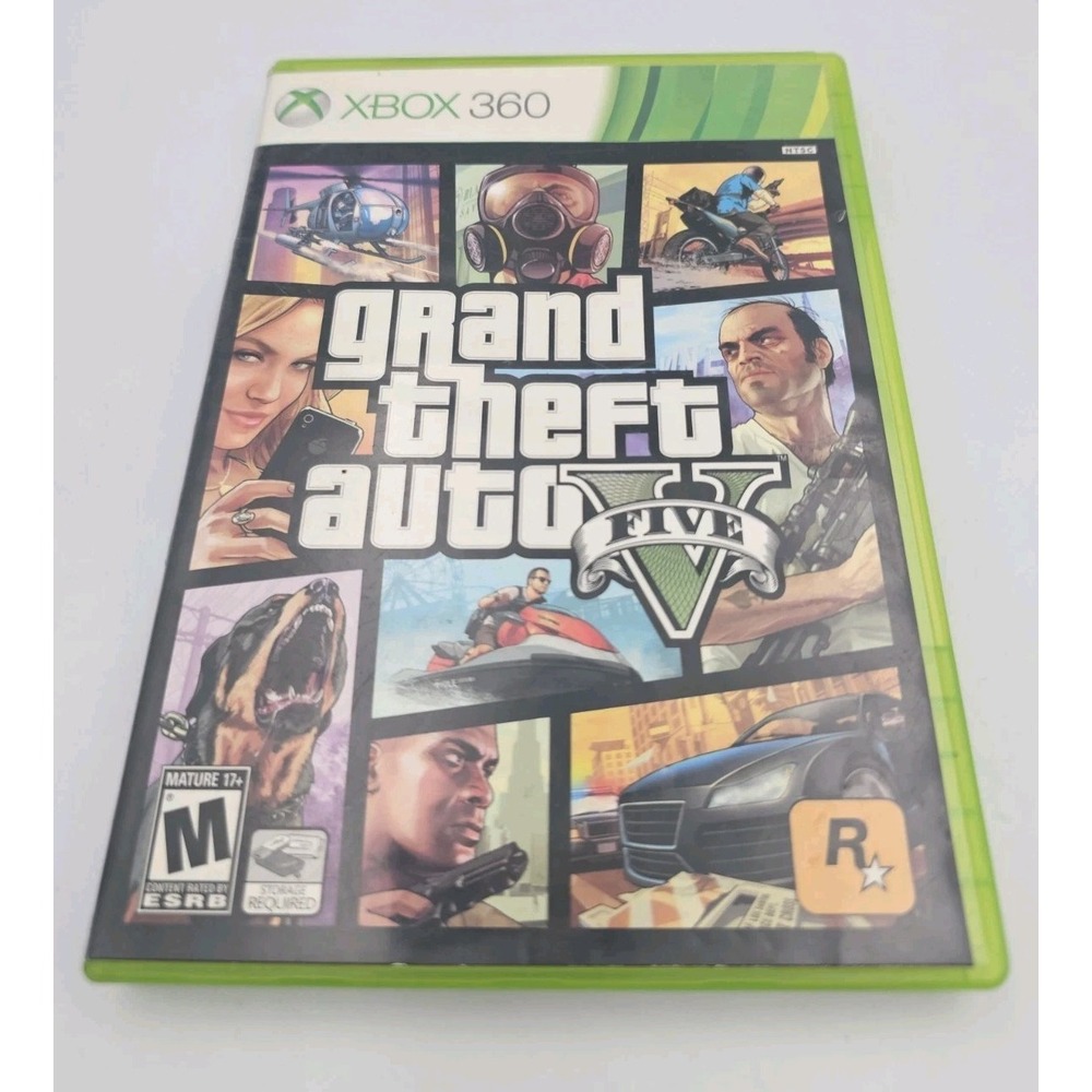 Grand Theft Auto V Xbox 360 Rockstar Games 2013 Complete Tested GTA 5